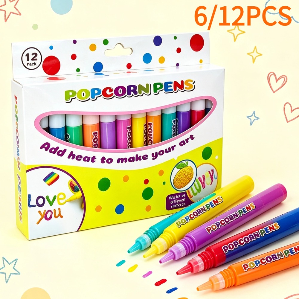 Copic Marker Sketch - Magical Puffy Popcorn Pens Set 3D