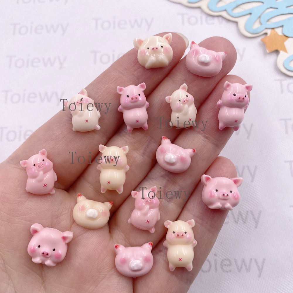 Craft Embellishments - 50Pcs Resin Kawaii Colorful Mini Little