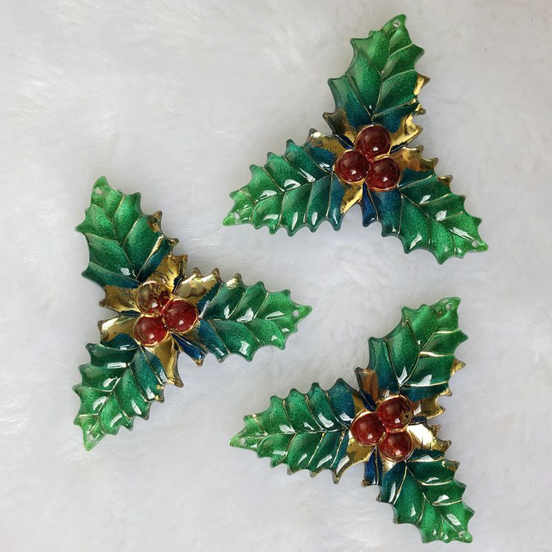 Embellishment Glue Craft - 8 Chiếc 40X41Mm Nhựa Giáng Sinh