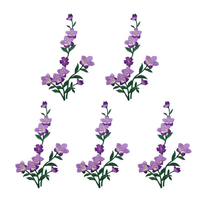 Applique Patch Flower - R9UF 5 CÁI Đồ thêu Các