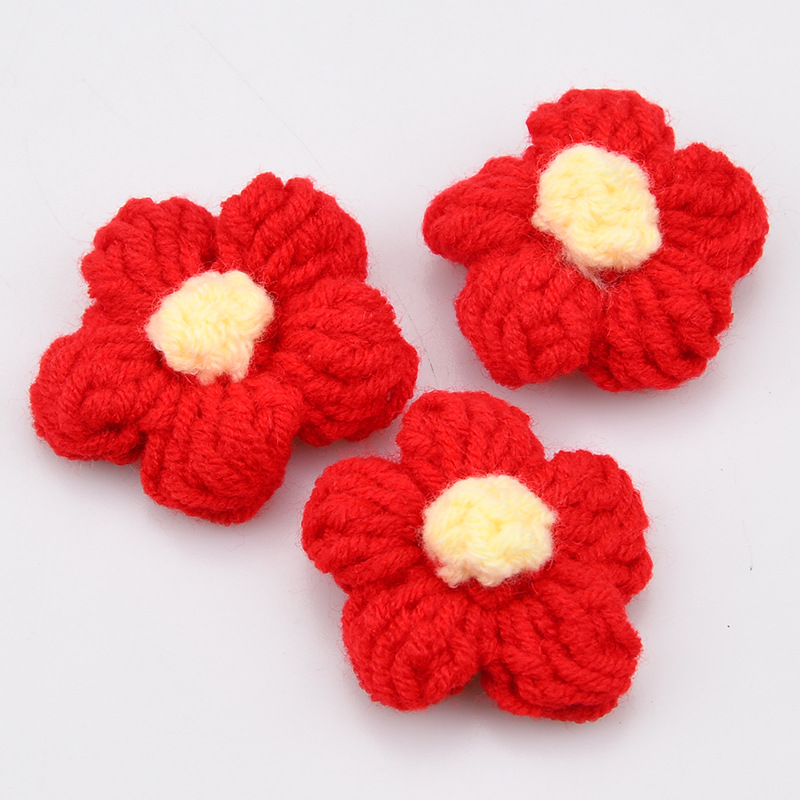Handmade Crochet Five Petal Fl - đánh giá và giá Applique Patch Flower