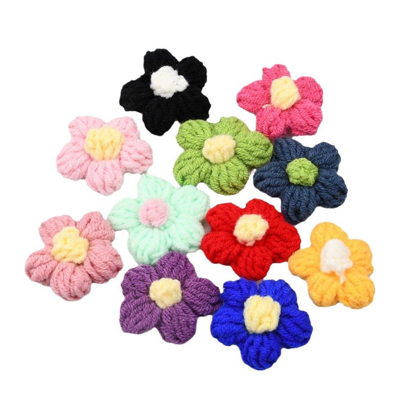 Handmade Crochet Five Petal Fl - đánh giá và giá Applique Patch Flower