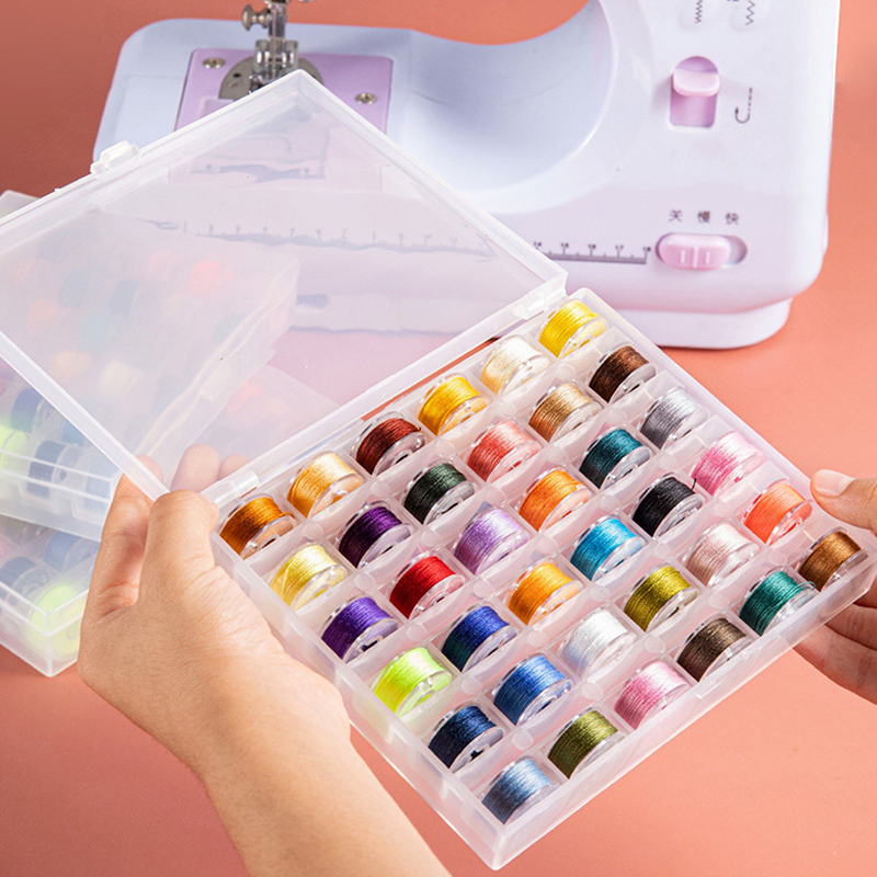 Sewing Bobbins Box Set Sewing  - đánh giá và giá Craft Embellishment Storage
