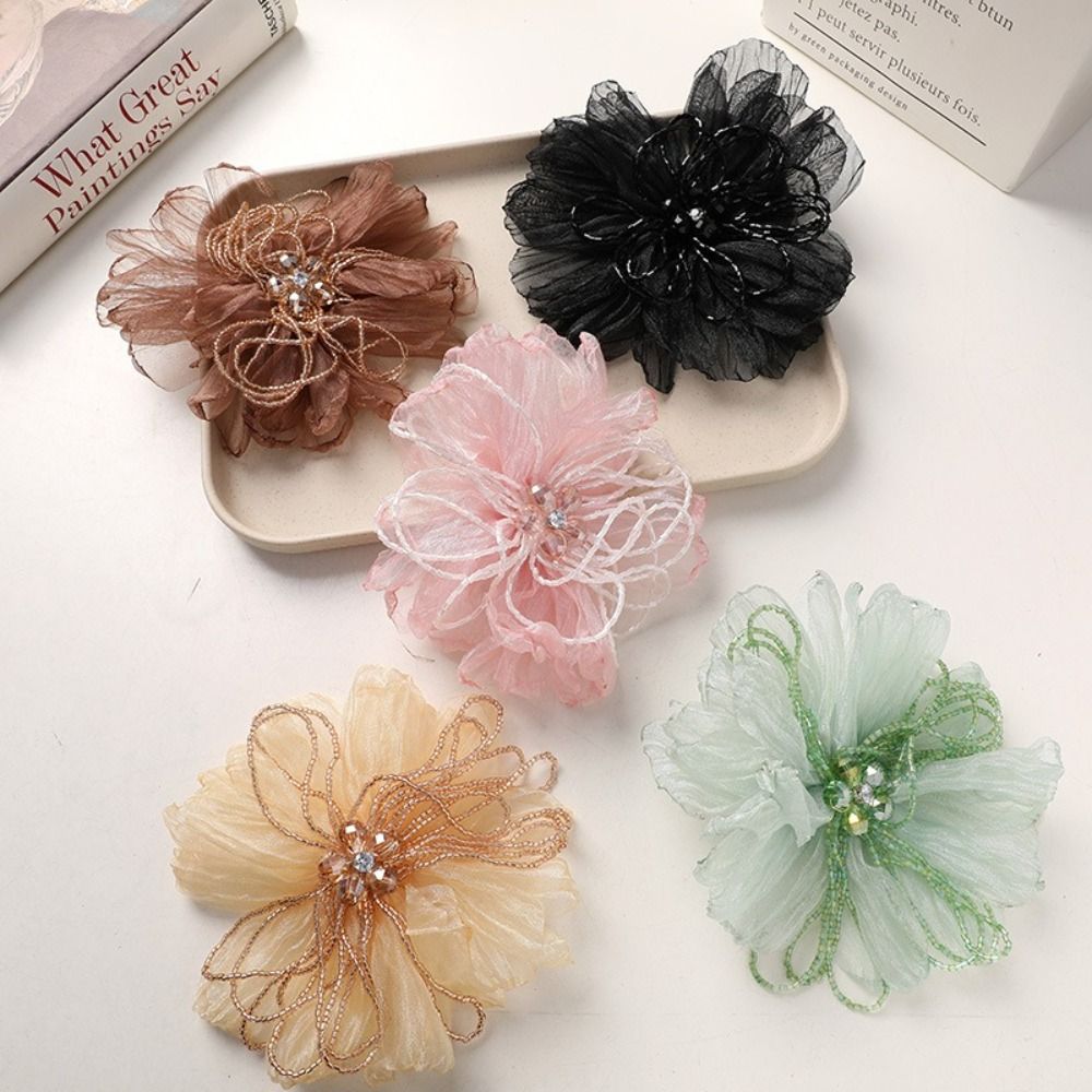 Organza Fabric Flower Patch Cr - đánh giá và giá Applique Patch Flower