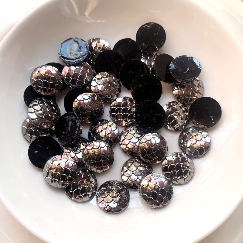 80PCS 12mm black metal Colors  - đánh giá và giá Embellishment Glue Craft