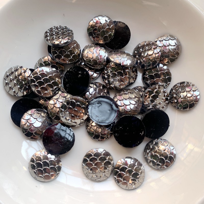 80PCS 12mm black metal Colors  - đánh giá và giá Embellishment Glue Craft