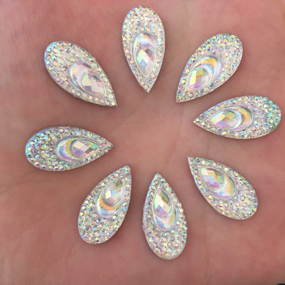 40 cái Nhựa 10*20 mét Teardrop - đánh giá và giá Embellishment Glue Craft