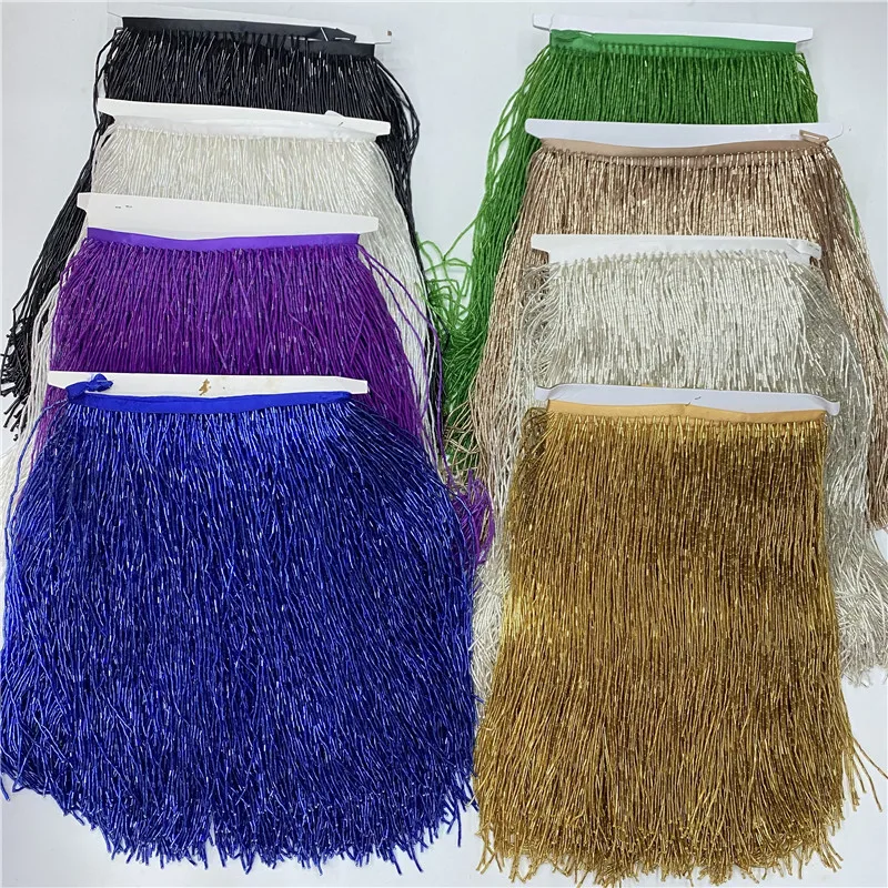 5meters/lot beautiful trim Pol - đánh giá và giá Beaded Trim Fringe