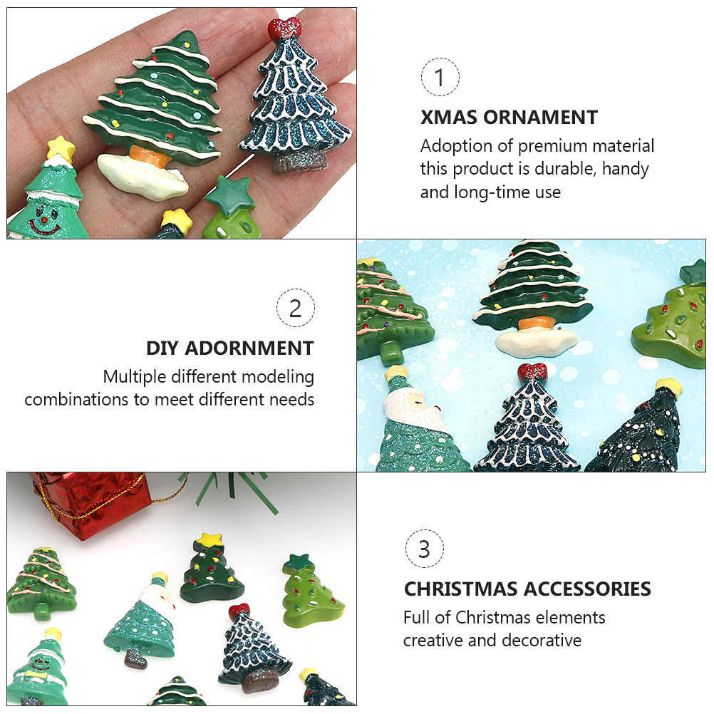 20Pcs Resin Xmas DIY Decoratio - đánh giá và giá Christmas Craft Embellishment