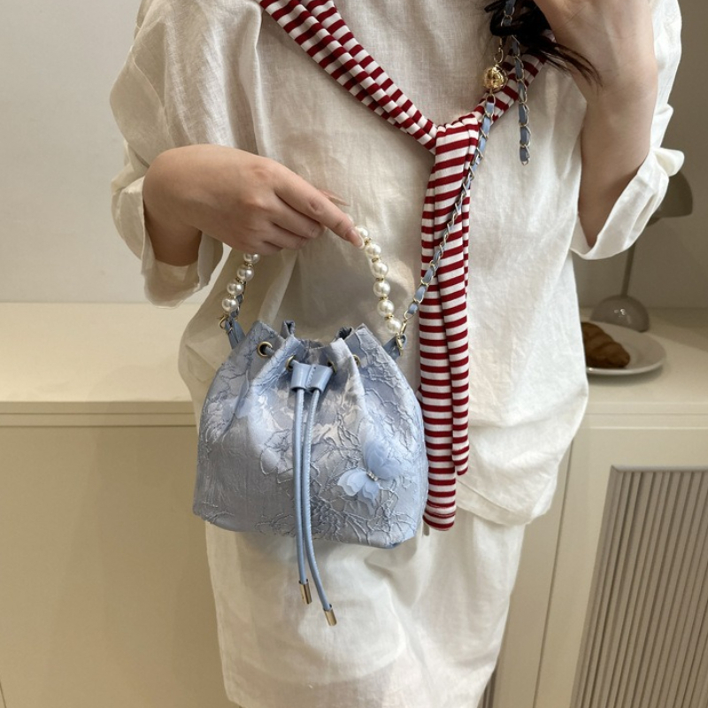 Elegant Lace Drawstring Handba - đánh giá và giá Beaded Trim Fringe