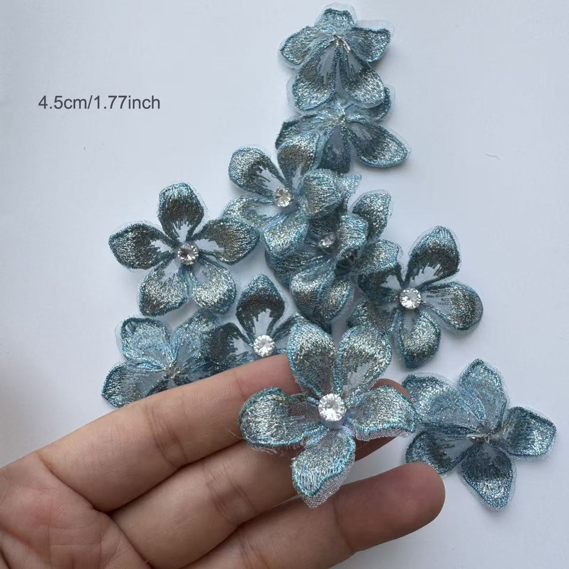 10pc/lot floral embroidered pa - đánh giá và giá Applique Patch Flower