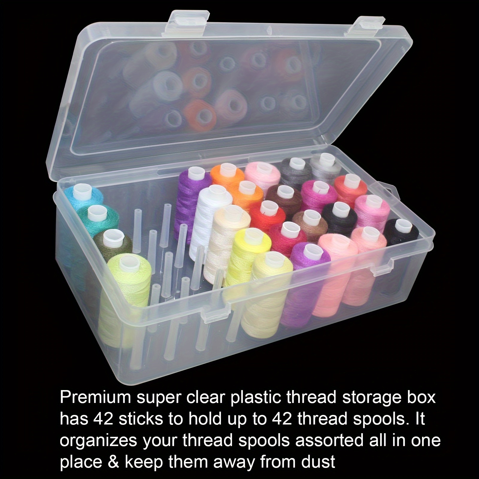 Clear Plastic Sewing Thread St - đánh giá và giá Craft Embellishment Storage