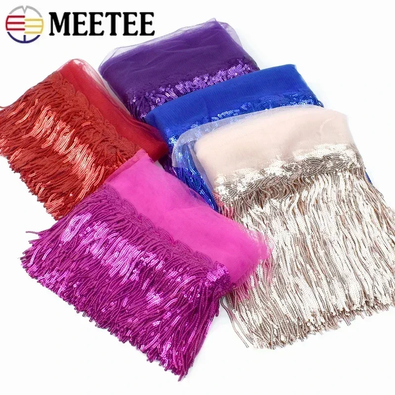 2/5/10Yards Sequin Embroidery  - đánh giá và giá Beaded Trim Fringe