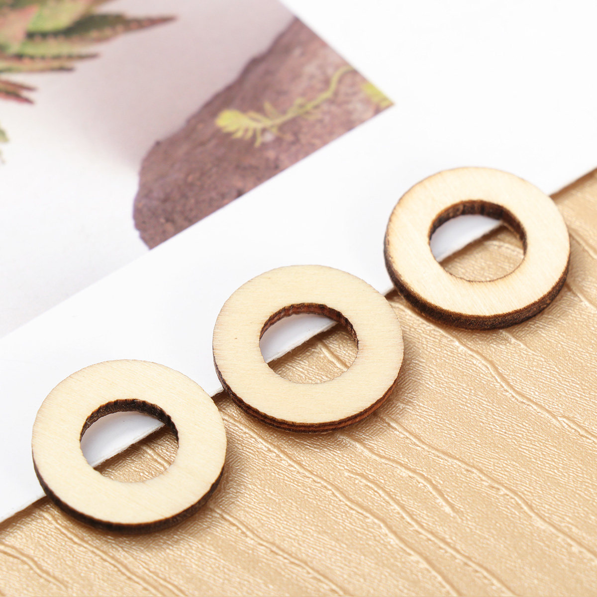 200Pcs Wooden Circle Embellish - đánh giá và giá Christmas Craft Embellishment