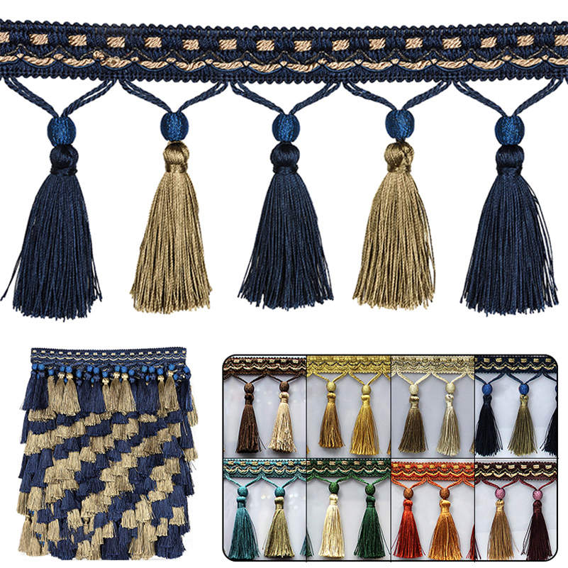 1M Tua Rua Tua Rua Viền May Th - đánh giá và giá Beaded Trim Fringe