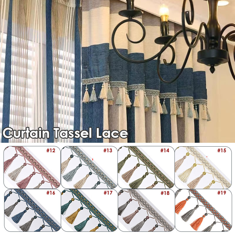 1M Tua Rua Tua Rua Viền May Th - đánh giá và giá Beaded Trim Fringe