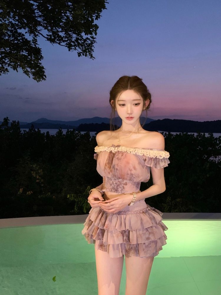 French Sweet Coquette Off Shou - đánh giá và giá Elastic Lace Trim