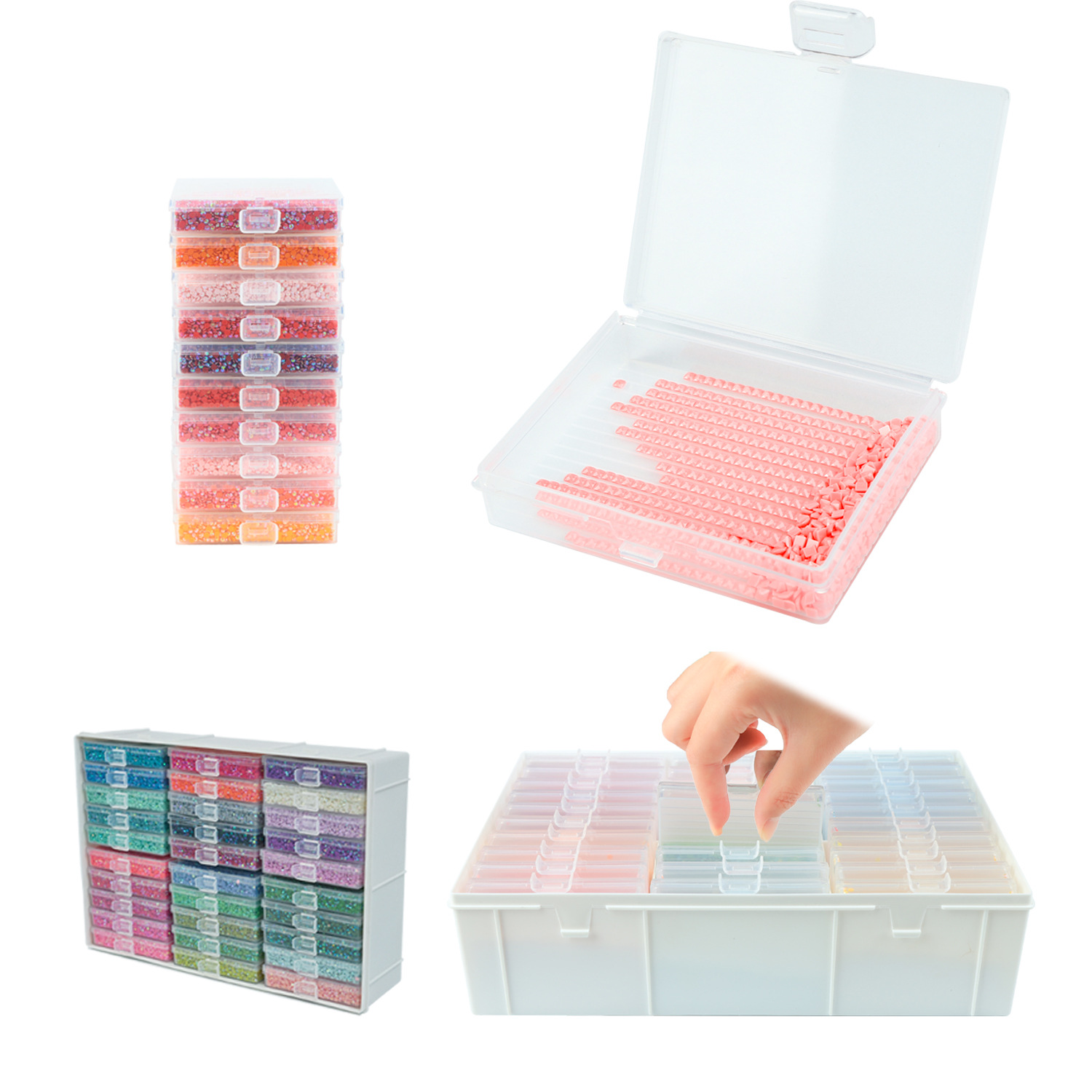 Diamond Painting Art Trays Set - đánh giá và giá Craft Embellishment Storage