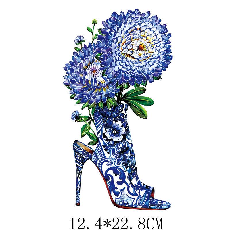 Giày Cao Gót Hoa Sắt Trên Miến - đánh giá và giá Applique Patch Flower