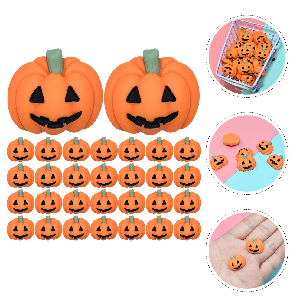 50Pcs Mini Resin Pumpkin Charm - đánh giá và giá Craft Embellishments