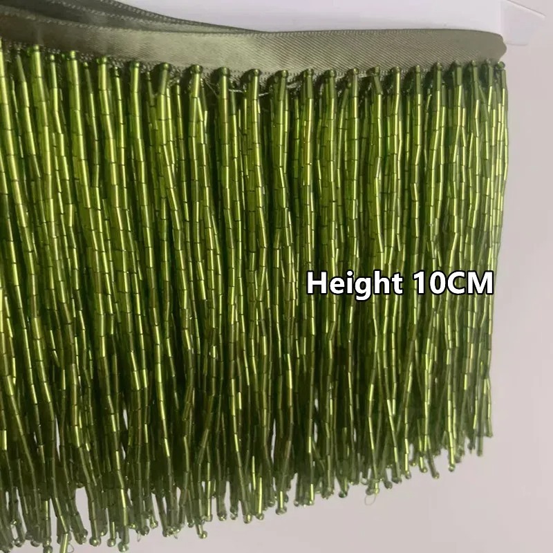 10CM Silver Red Bead Tube Tass - đánh giá và giá Beaded Trim Fringe