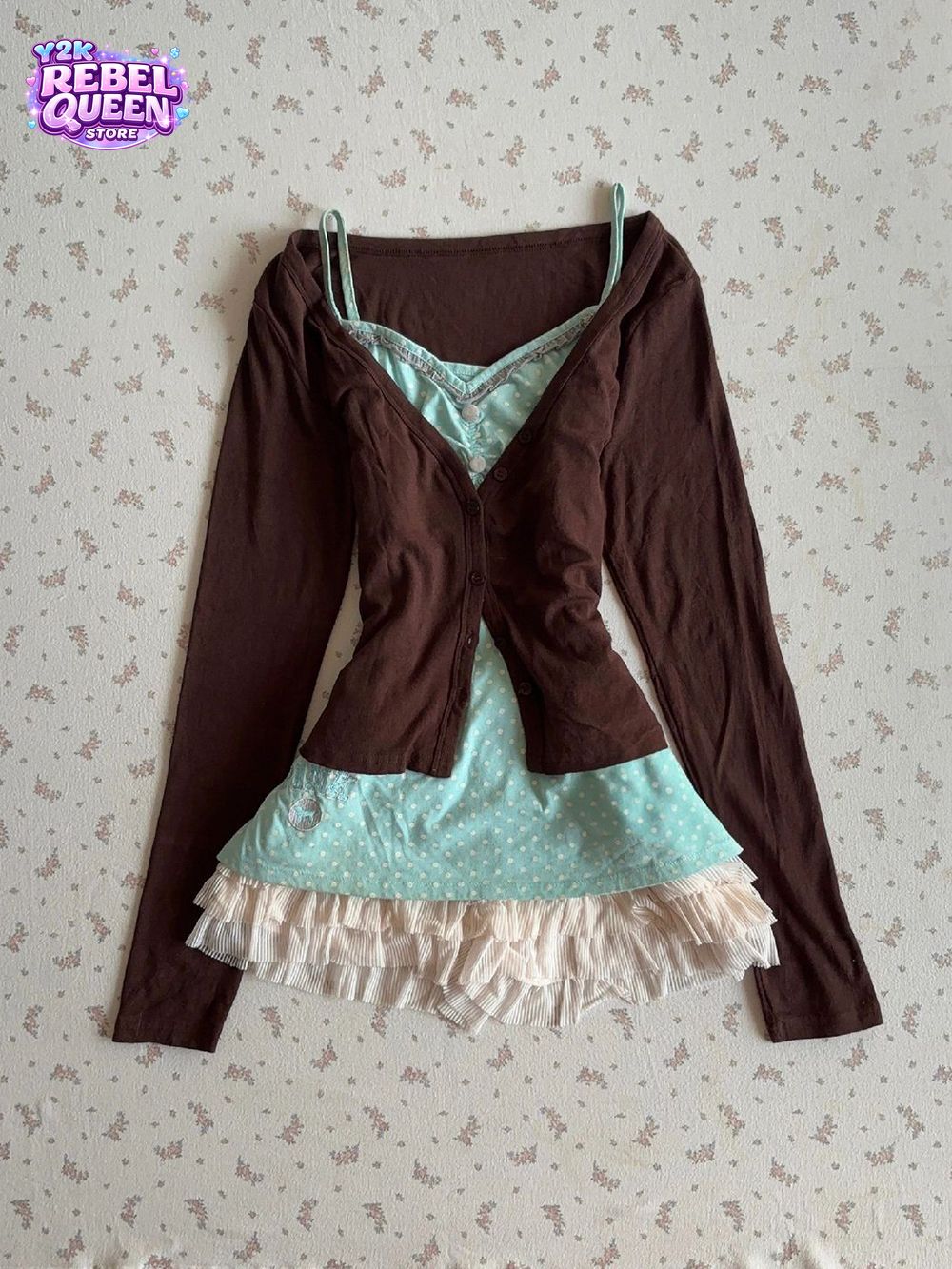 Vintage Y2K Coquette Camisole  - đánh giá và giá Elastic Lace Trim