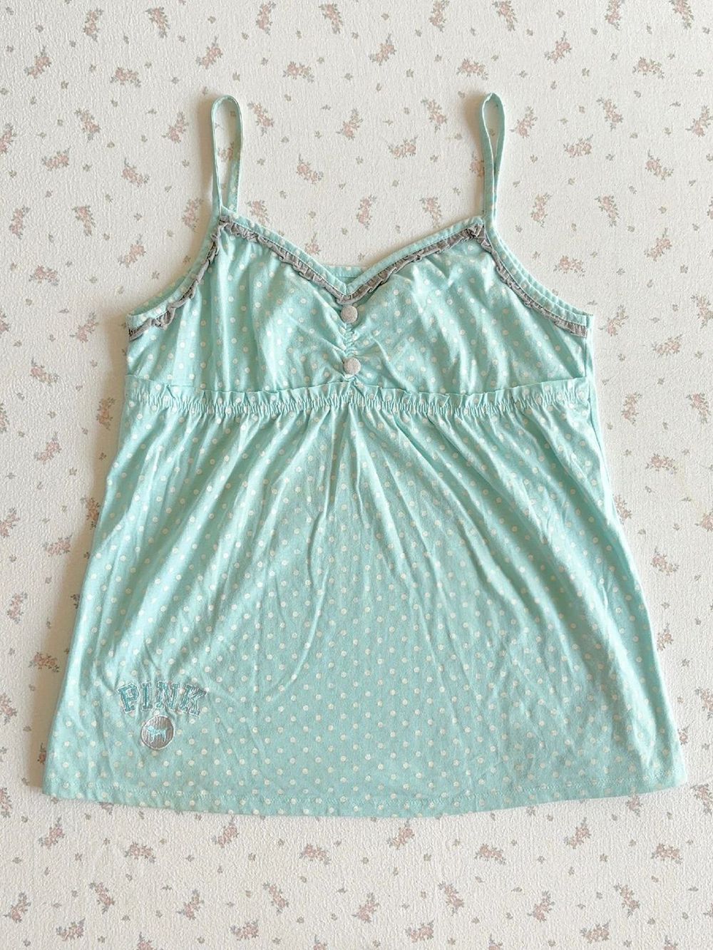 Vintage Y2K Coquette Camisole  - đánh giá và giá Elastic Lace Trim