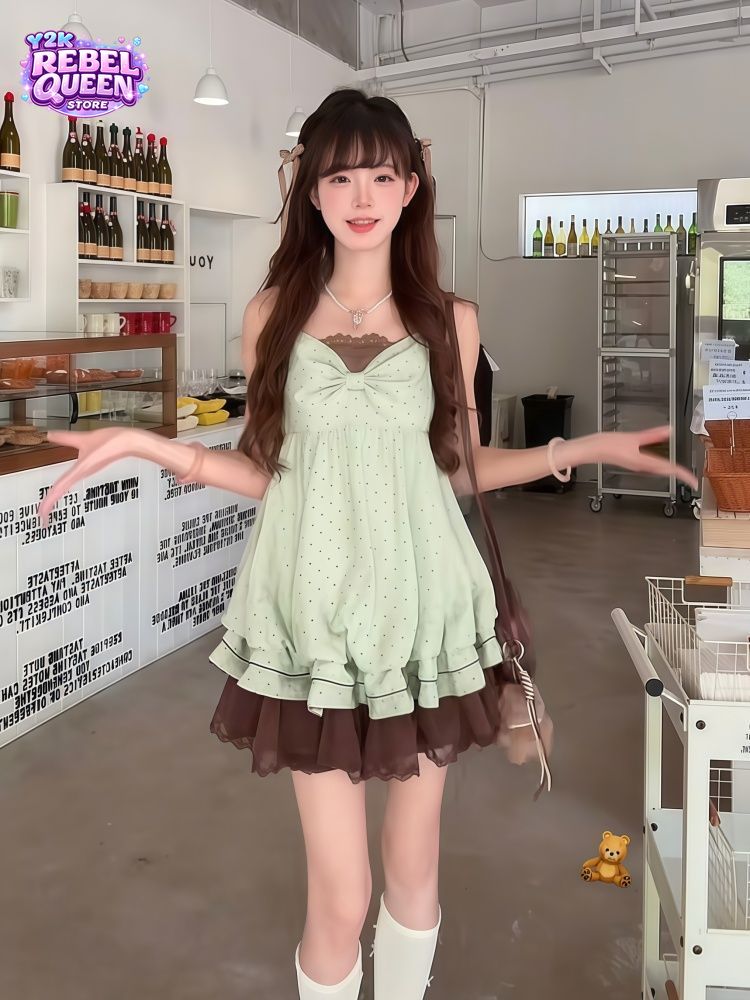 Coquette Sweet Korean Polka Do - đánh giá và giá Elastic Lace Trim