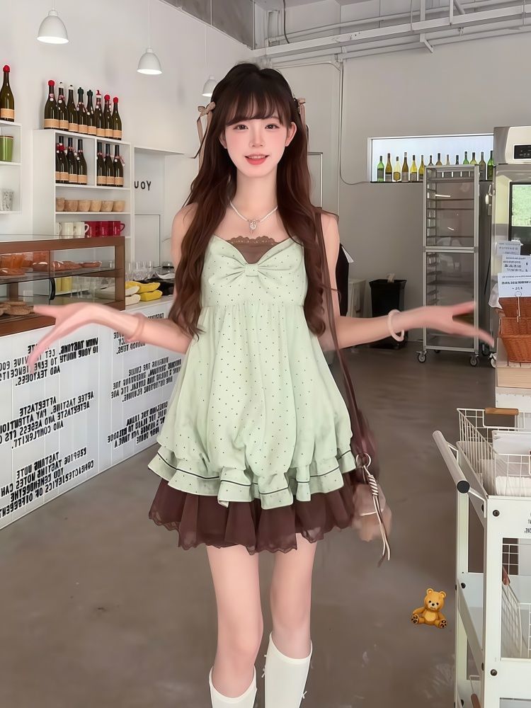 Coquette Sweet Korean Polka Do - đánh giá và giá Elastic Lace Trim