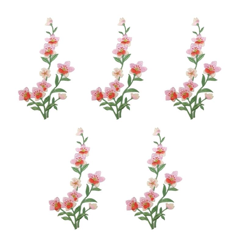 R9UF 5 CÁI Đồ thêu Các bản vá  - đánh giá và giá Applique Patch Flower