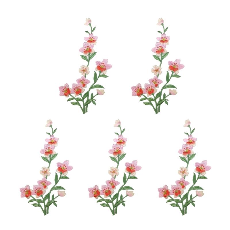 R9UF 5 CÁI Đồ thêu Các bản vá  - đánh giá và giá Applique Patch Flower